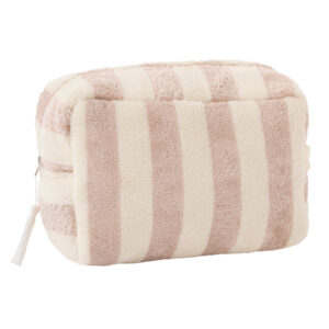 TROUSSE DE TOILETTE EN BAMBOU RAYE