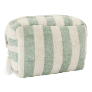 TROUSSE DE TOILETTE EN BAMBOU RAYE